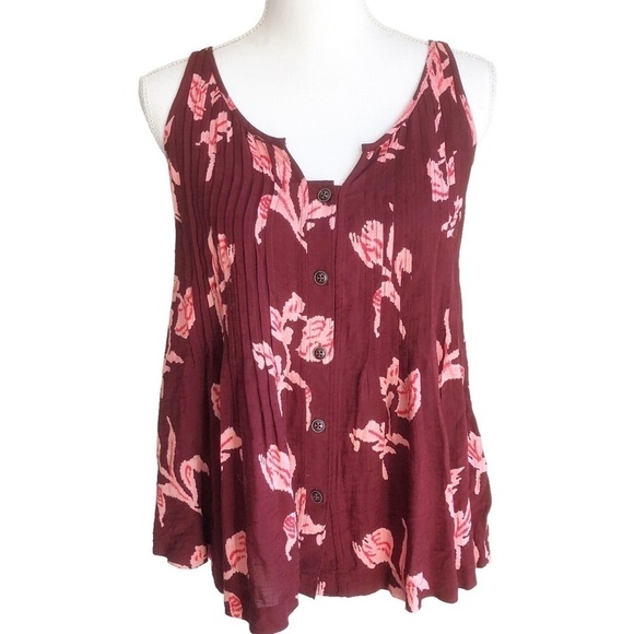 Maeve Anthropologie Diana Floral Swing Tank  Top Size 0 - Picture 2 of 11